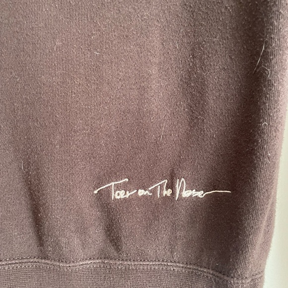 Toes on the Nose Brown zip up hoodie In really good condition - Picture 5 of 5